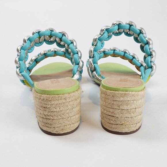 Schutz Colorful Juliet Braided Block Heel Sandals - Size 7.5 - NWOB - Picture 4 of 7